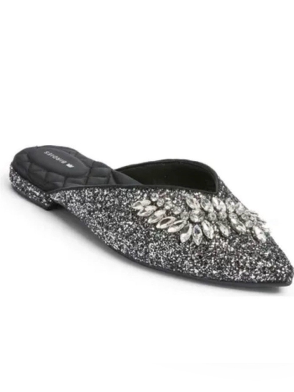 Birdies Pointed Toe Embellished Mules, Sz 9 - Picture 6 of 6